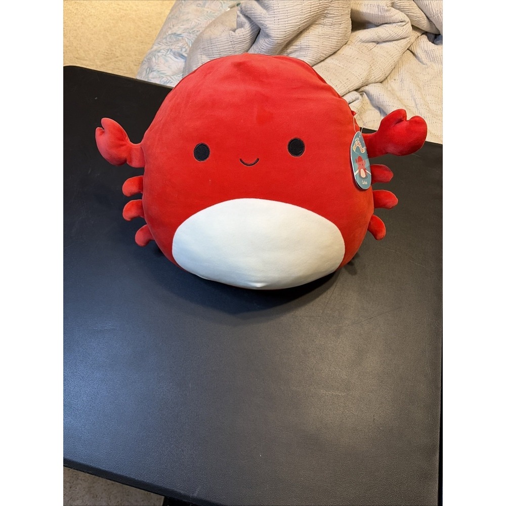 Squishmallows Carlos the Red Crab 12" Sealife Squad plush Kellytoy NWT HTF
